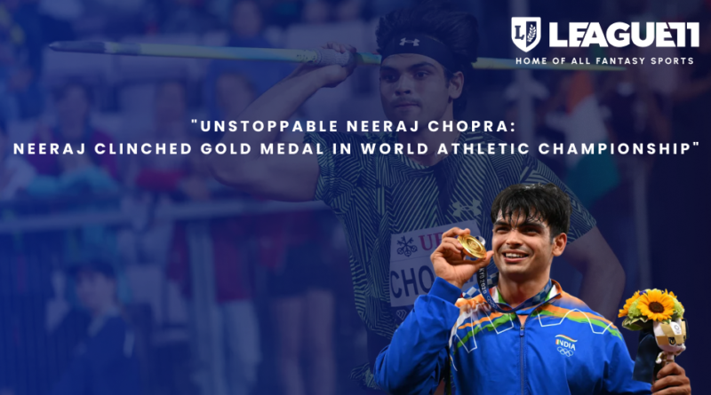 Neeraj Clinched Gold Medal